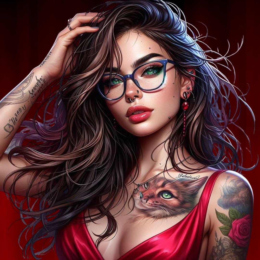 Portrait illustré d’Eden James, autrice de romance spicy