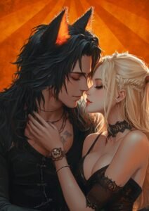 Illustration de Brul et Sanja dans Acceptée – Transcender, dark romance d’Eden James