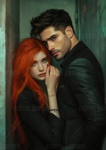 Andreï et Prudence entre deux murs, tension et émotions retenues, dans Perdus entre les notes d’Eden James, romance contemporaine intense.