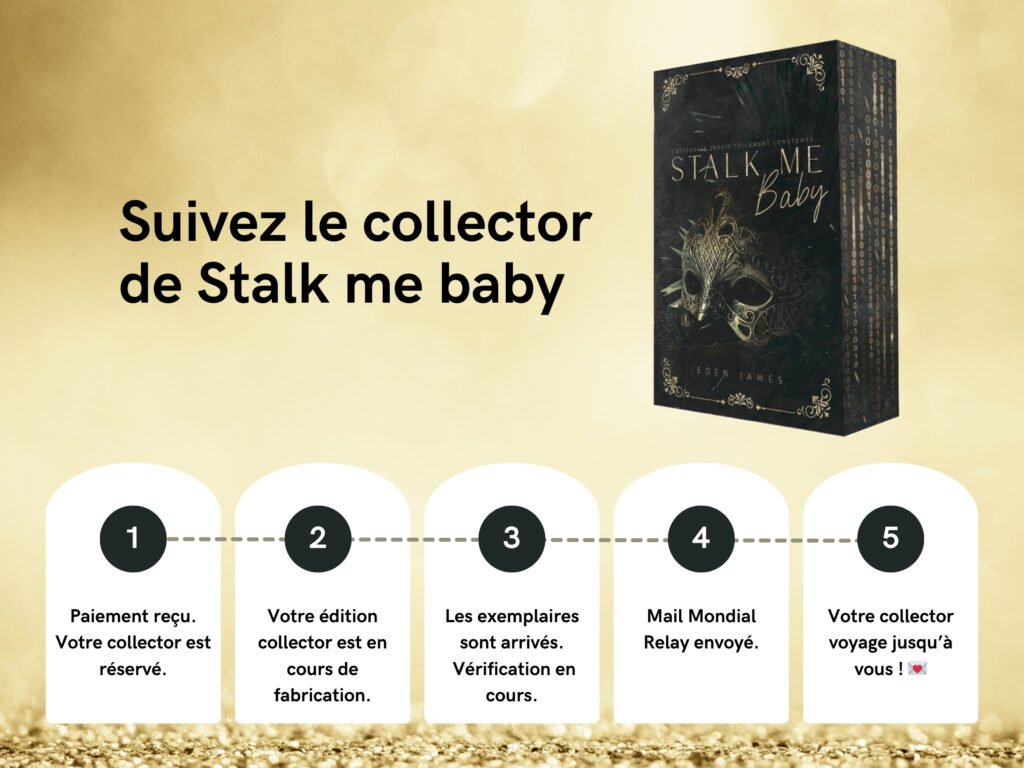 Suivi de la commande collector de Stalk me baby de eden james